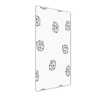 Quadro in vetro acrilico verticale Modello astratto