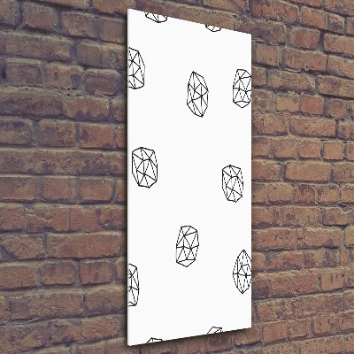 Quadro in vetro acrilico verticale Modello astratto