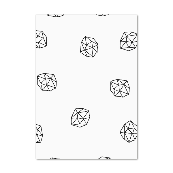 Quadro in vetro acrilico verticale Modello astratto