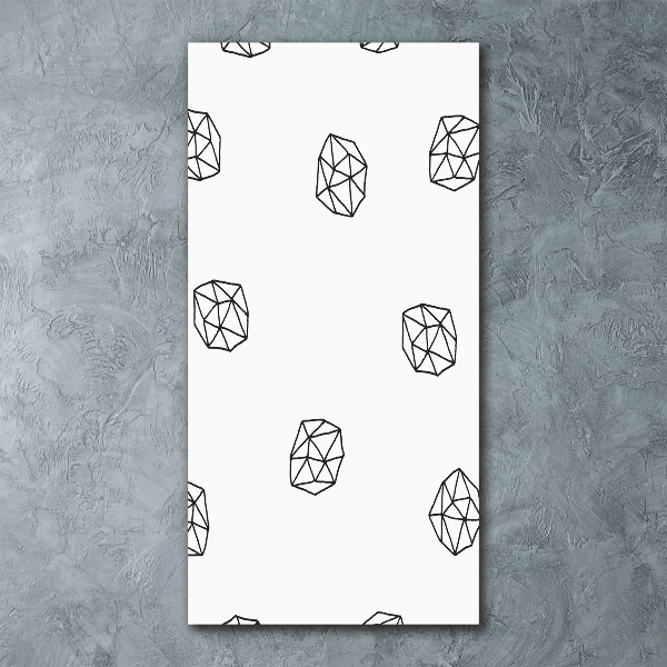 Quadro in vetro acrilico verticale Modello astratto