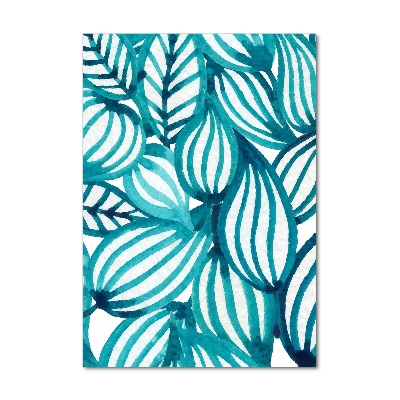 Quadro in vetro acrilico verticale Foglie