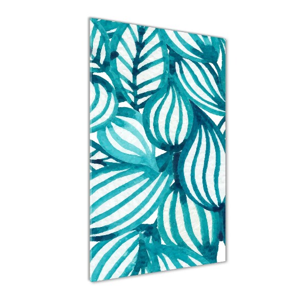 Quadro in vetro acrilico verticale Foglie