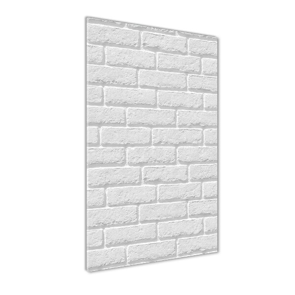 Quadro vetro acrilico verticale Muro di mattoni