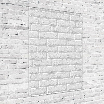 Quadro vetro acrilico verticale Muro di mattoni