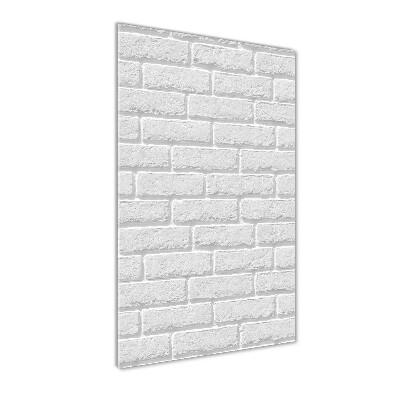 Quadro vetro acrilico verticale Muro di mattoni