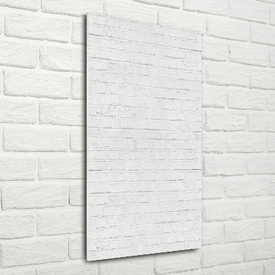 Quadro in vetro acrilico verticale Muro di mattoni
