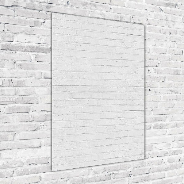 Quadro in vetro acrilico verticale Muro di mattoni
