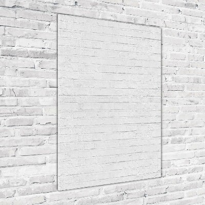 Quadro in vetro acrilico verticale Muro di mattoni