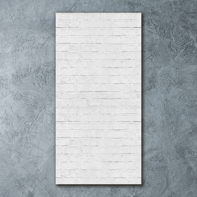 Quadro in vetro acrilico verticale Muro di mattoni