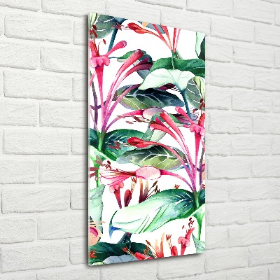 Quadro vetro acrilico verticale Caprifoglio