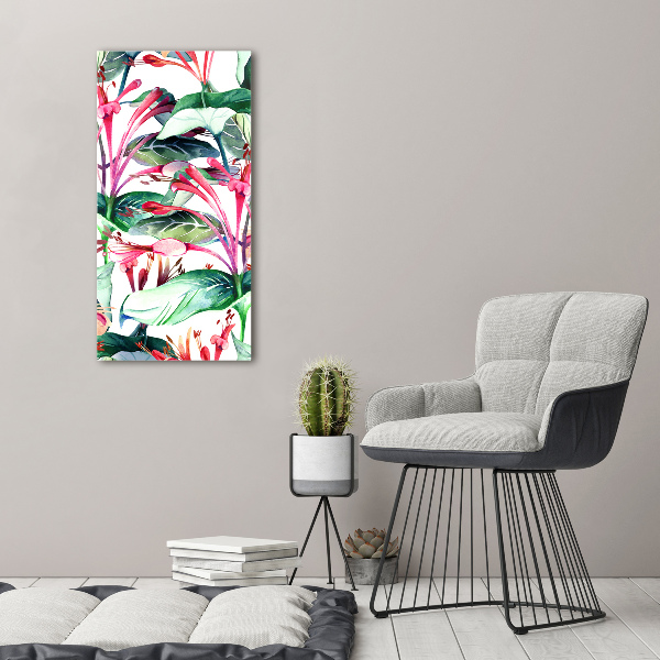 Quadro vetro acrilico verticale Caprifoglio