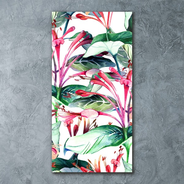 Quadro vetro acrilico verticale Caprifoglio