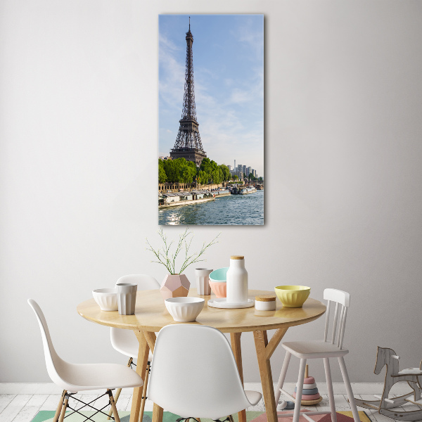 Quadro acrilico verticale Torre Eiffel Parigi