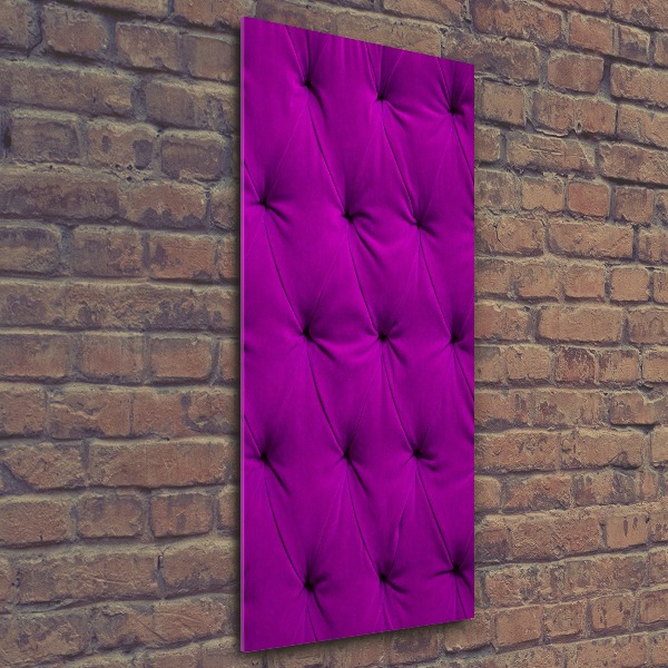 Quadro acrilico verticale Parete di velluto
