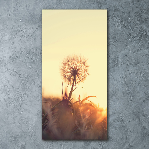 Quadro acrilico verticale Dente di leone