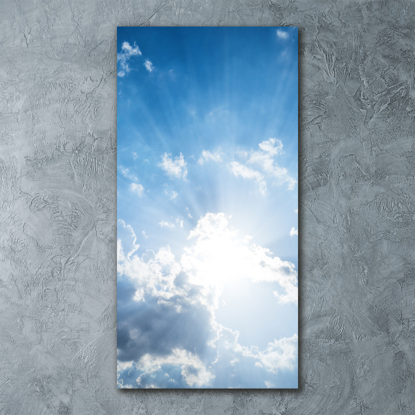 Quadro in vetro acrilico verticale Nuvole nel cielo