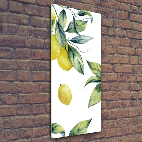 Quadro acrilico verticale Limoni