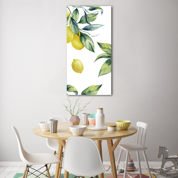 Quadro acrilico verticale Limoni