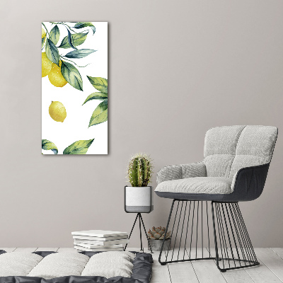 Quadro acrilico verticale Limoni