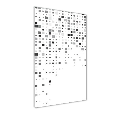 Quadro stampa su vetro acrilico verticale Quadrati di astrazione