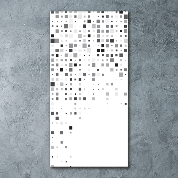 Quadro stampa su vetro acrilico verticale Quadrati di astrazione