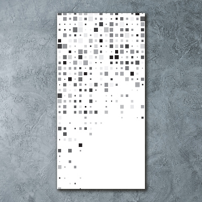 Quadro stampa su vetro acrilico verticale Quadrati di astrazione