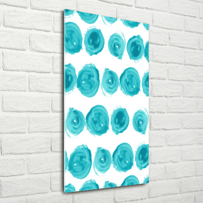 Quadro stampa su vetro acrilico verticale Punti