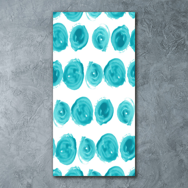 Quadro stampa su vetro acrilico verticale Punti