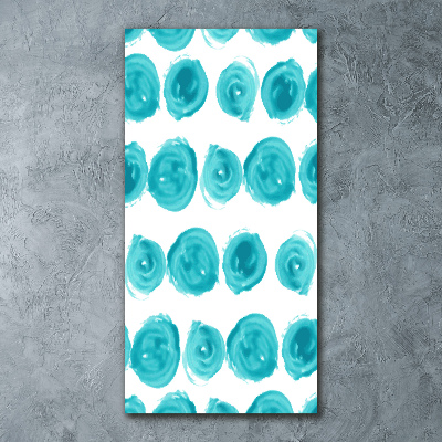 Quadro stampa su vetro acrilico verticale Punti