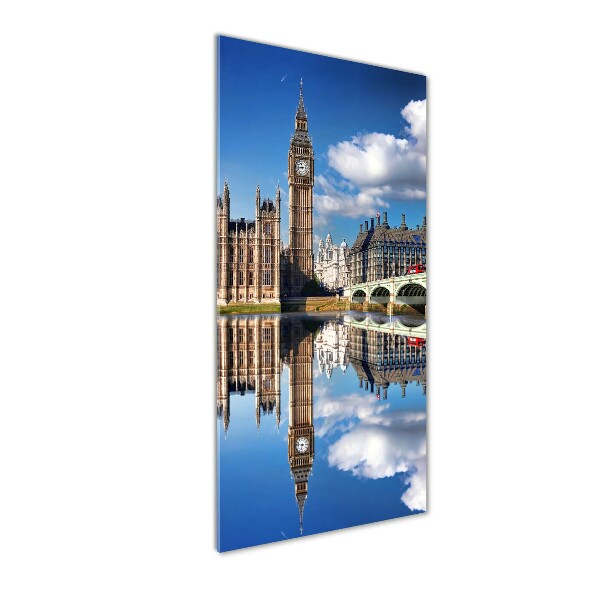 Quadro acrilico verticale Big Ben di Londra