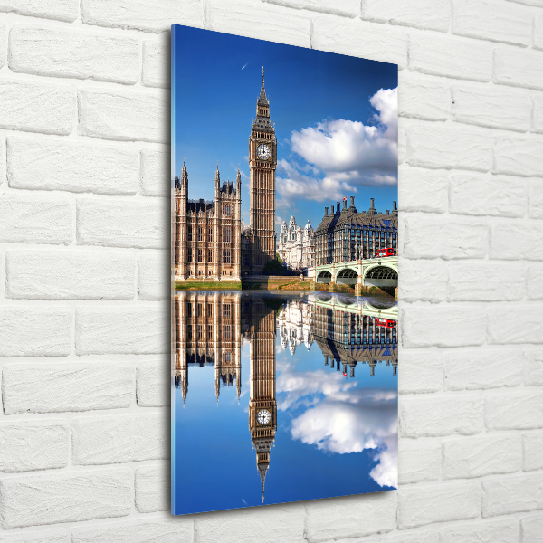 Quadro acrilico verticale Big Ben di Londra