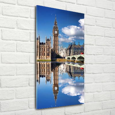 Quadro acrilico verticale Big Ben di Londra