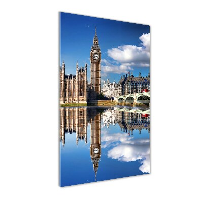 Quadro acrilico verticale Big Ben di Londra