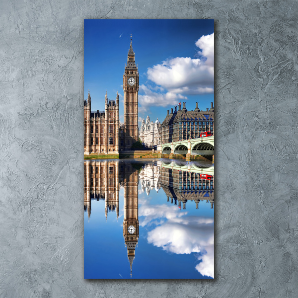 Quadro acrilico verticale Big Ben di Londra