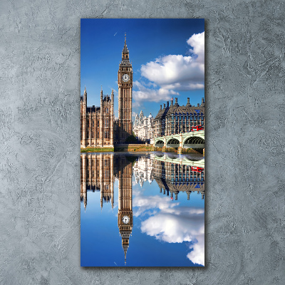 Quadro acrilico verticale Big Ben di Londra