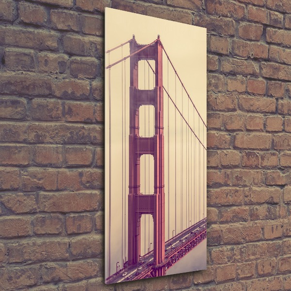 Quadro vetro acrilico verticale Ponte di San Francisco