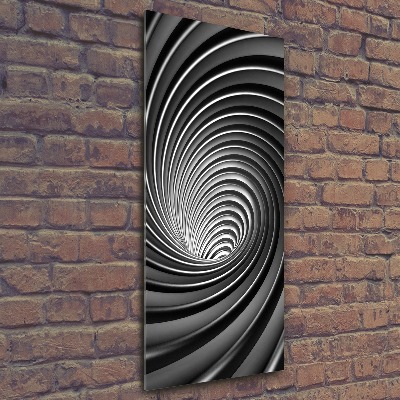 Quadro vetro acrilico verticale Vortice astratto