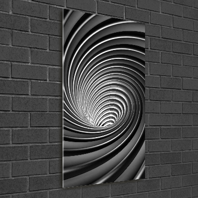 Quadro vetro acrilico verticale Vortice astratto