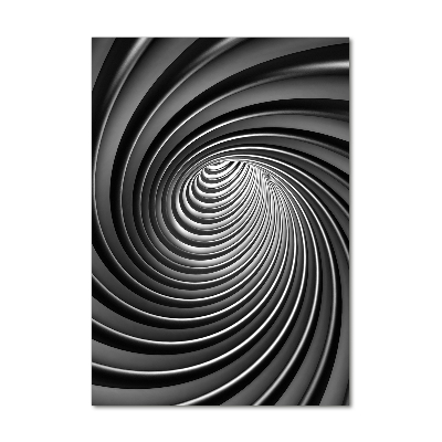 Quadro vetro acrilico verticale Vortice astratto