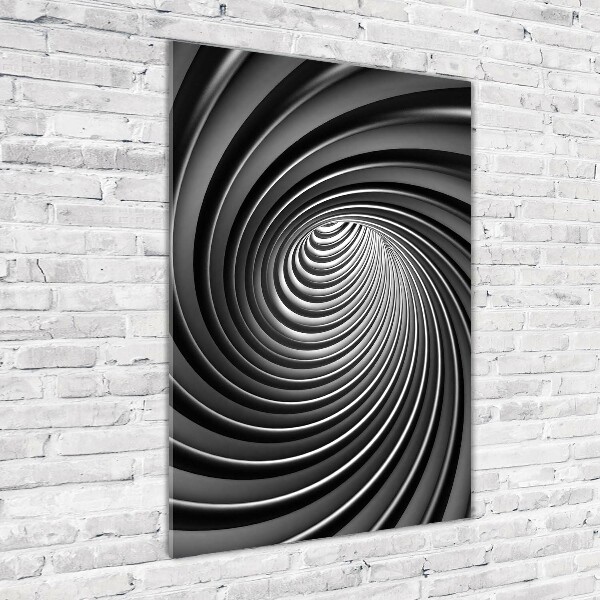 Quadro vetro acrilico verticale Vortice astratto