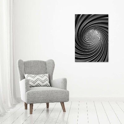 Quadro vetro acrilico verticale Vortice astratto
