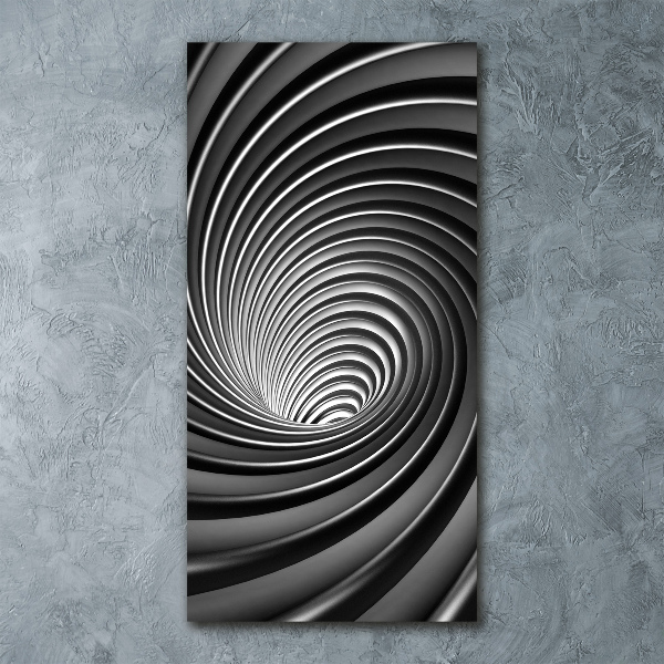 Quadro vetro acrilico verticale Vortice astratto