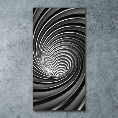 Quadro vetro acrilico verticale Vortice astratto
