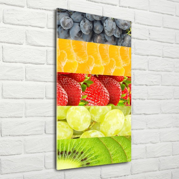 Quadro vetro acrilico verticale Frutta