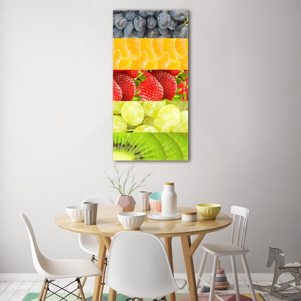 Quadro vetro acrilico verticale Frutta