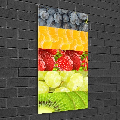Quadro vetro acrilico verticale Frutta