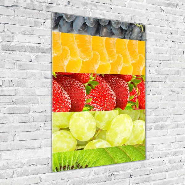 Quadro vetro acrilico verticale Frutta