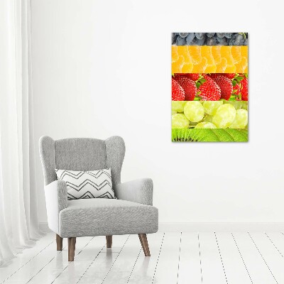 Quadro vetro acrilico verticale Frutta