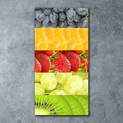 Quadro vetro acrilico verticale Frutta