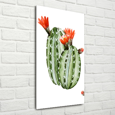 Quadro acrilico verticale Cactus
